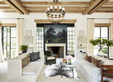 Salt and Pepper Black Large Brazilian Cowhide Rug 6'9"H x 5'7"W #B13370 by Hudson Hides