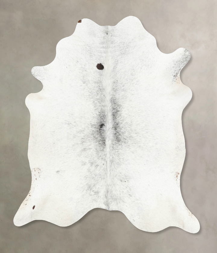 Salt and Pepper Black Large Brazilian Cowhide Rug 6'8"H x 6'0"W #B13373 by Hudson Hides