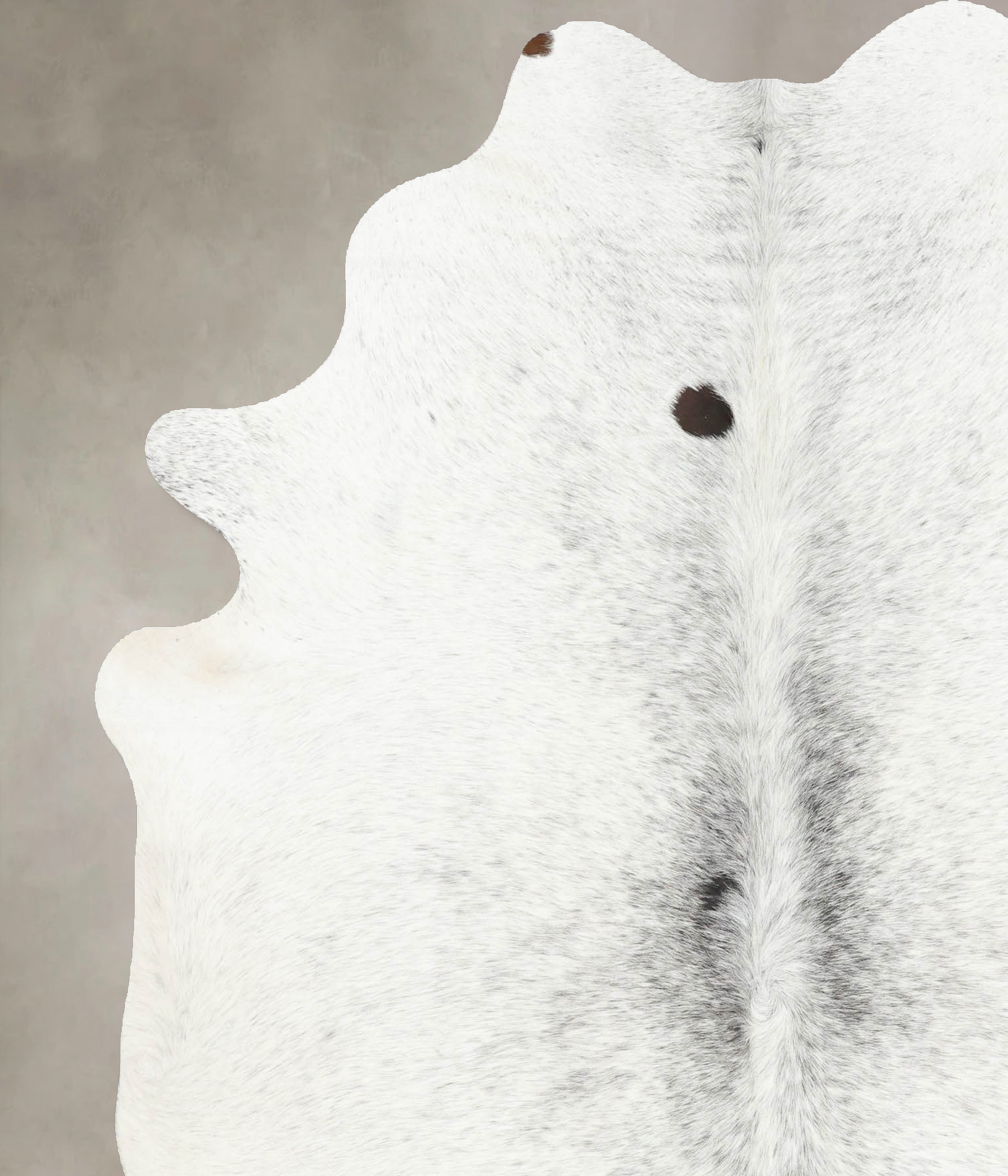 Salt and Pepper Black Cowhide Rug #B13373