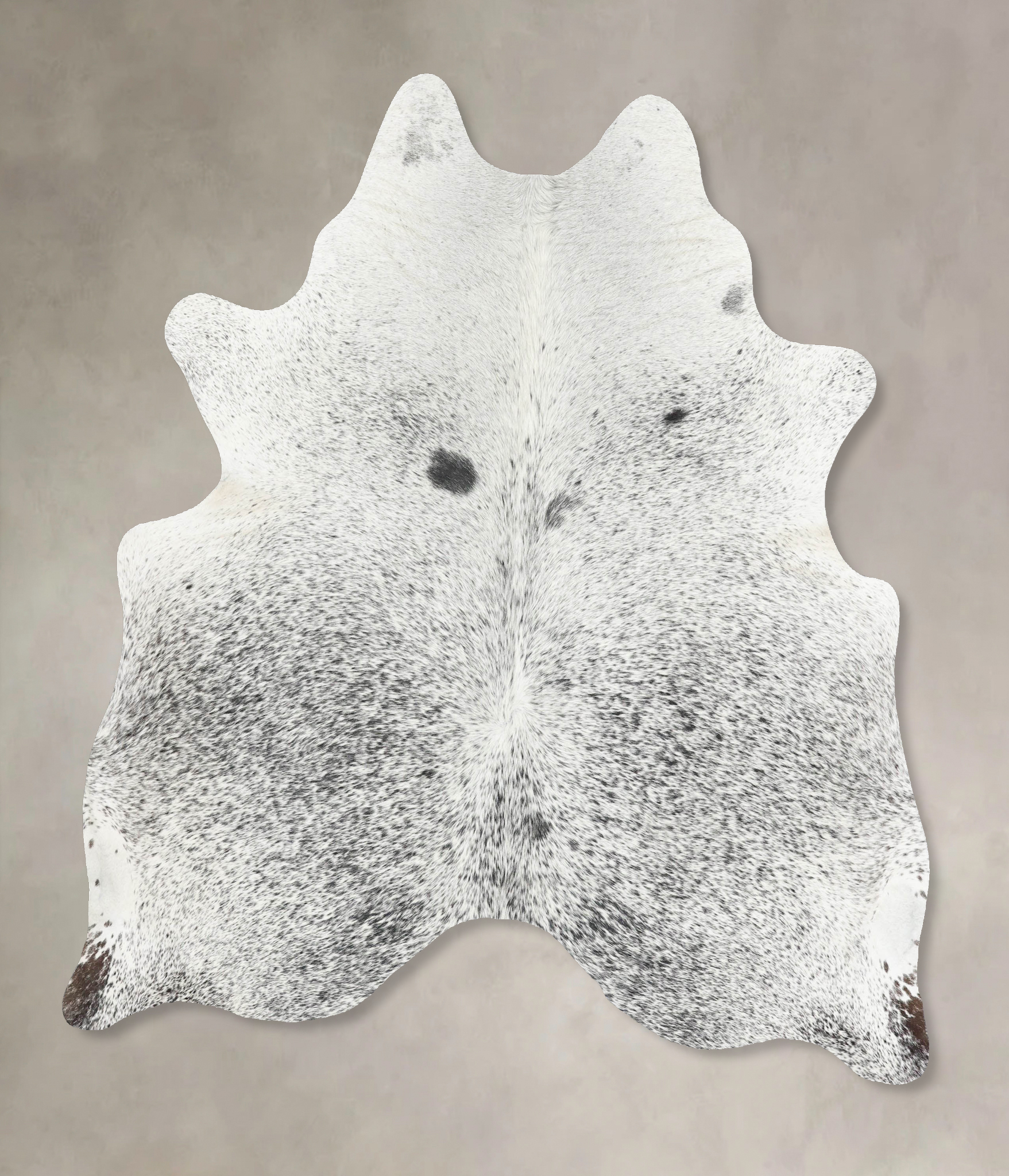 Salt and Pepper Black Cowhide Rug #B13375