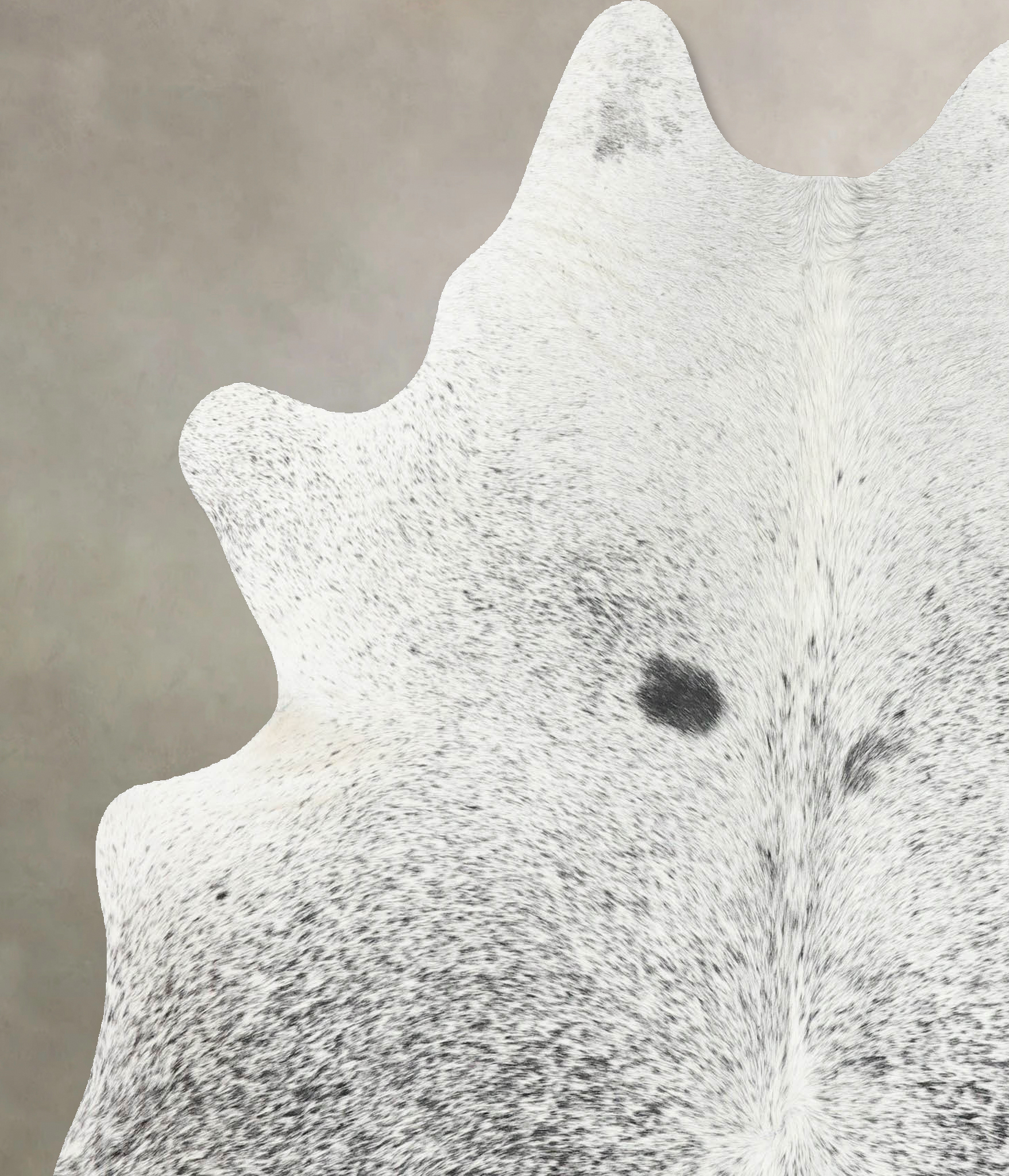 Salt and Pepper Black Cowhide Rug #B13375