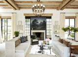 Salt and Pepper Black X-Large Brazilian Cowhide Rug 7'5"H x 5'9"W #B13380 by Hudson Hides