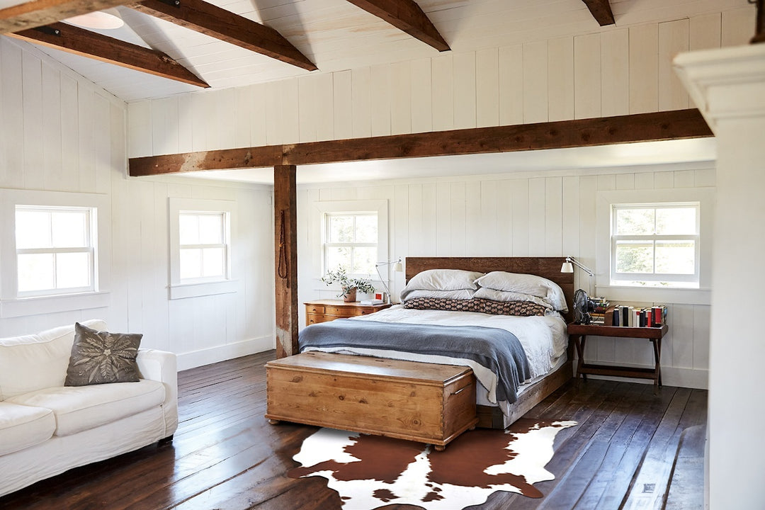 Hereford XX-Large Brazilian Cowhide Rug 8'0"H x 7'3"W #B13384 by Hudso