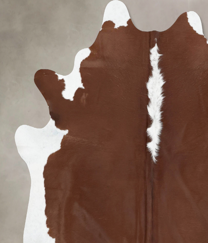 Hereford XX-Large Brazilian Cowhide Rug 7'7"H x 6'8"W #B13385 by Hudson Hides