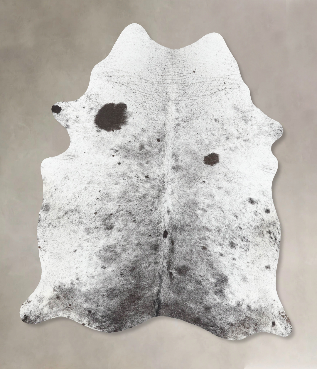 Salt and Pepper Black Large Brazilian Cowhide Rug 7'0"H x 5'7"W #B1339
