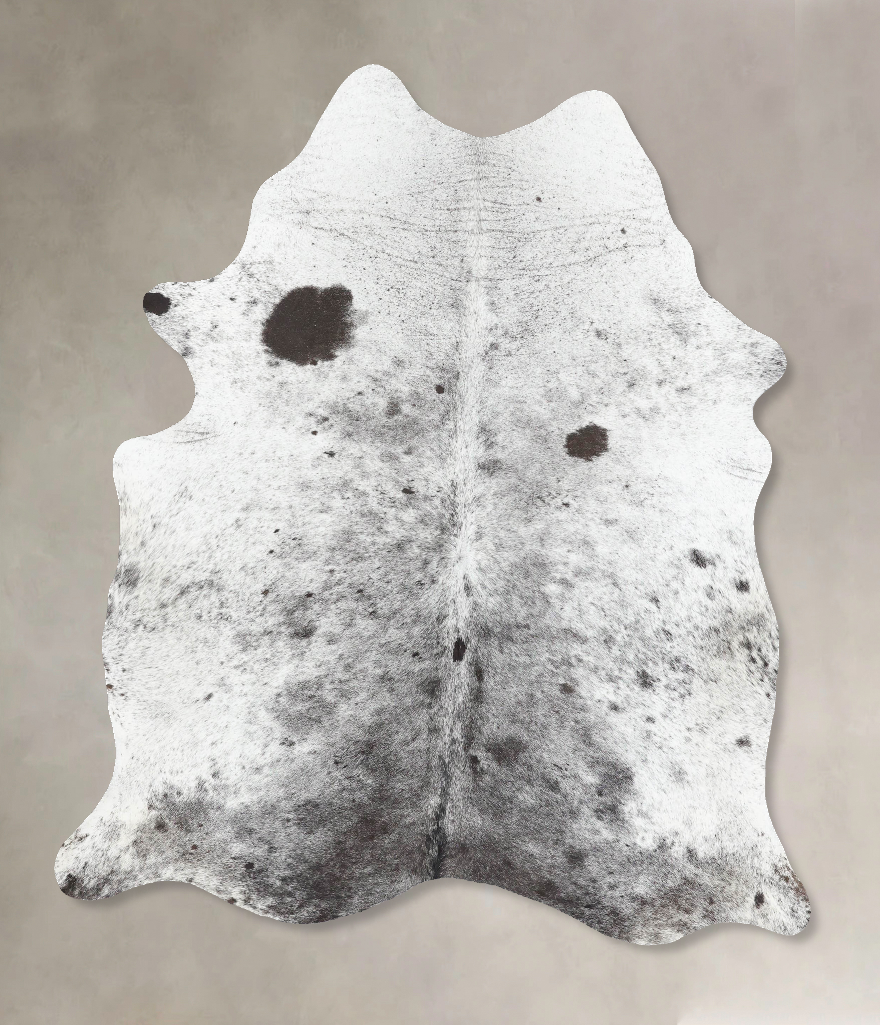 Salt and Pepper Black Cowhide Rug #B13390