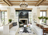 Salt and Pepper Black X-Large Brazilian Cowhide Rug 6'4"H x 6'5"W #B13404 by Hudson Hides