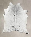 Salt and Pepper Black X-Large Brazilian Cowhide Rug 7'0"H x 5'10"W #B13406 by Hudson Hides