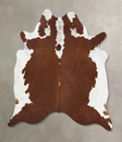Hereford XX-Large Brazilian Cowhide Rug 7'7"H x 6'9"W #B13415 by Hudson Hides