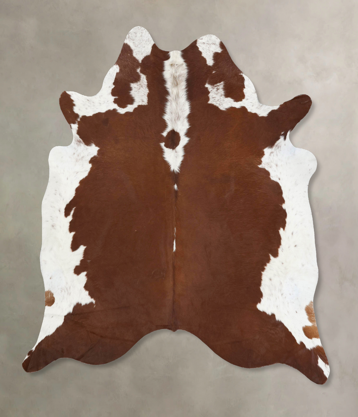 Hereford XX-Large Brazilian Cowhide Rug 7'7"H x 6'9"W #B13415 by Hudson Hides
