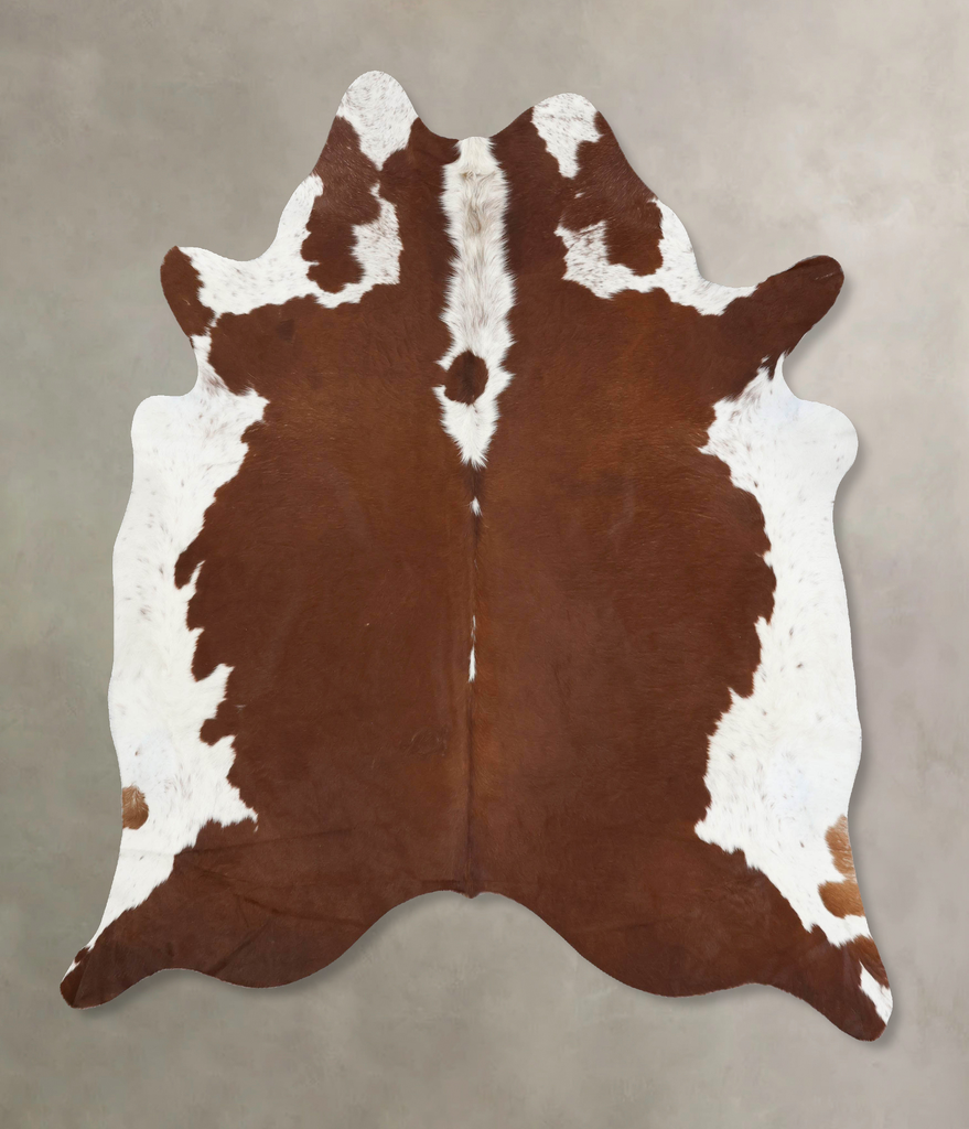 Hereford XX-Large Brazilian Cowhide Rug 7'7"H x 6'9"W #B13415 by Hudson Hides