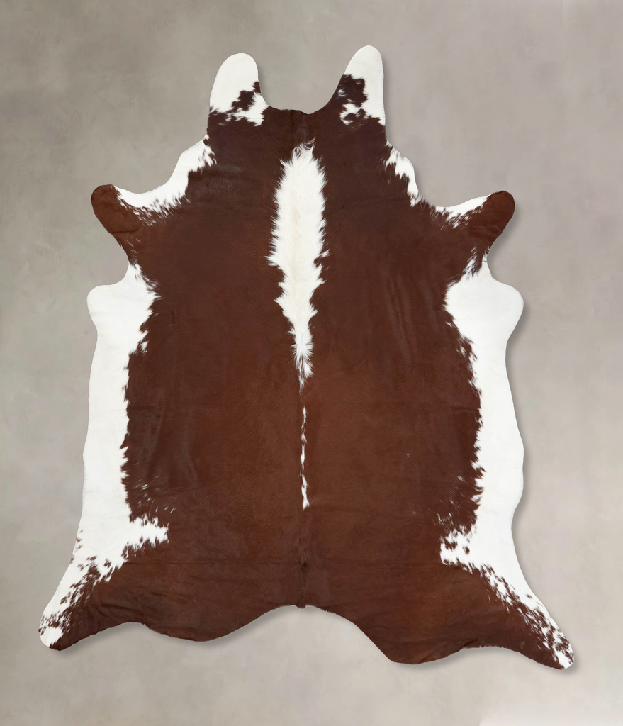 Hereford XX-Large Brazilian Cowhide Rug 8'9"H x 7'6"W #B13417 by Hudson Hides
