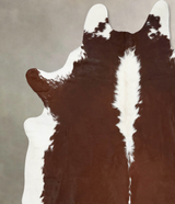 Hereford XX-Large Brazilian Cowhide Rug 8'9"H x 7'6"W #B13417 by Hudson Hides