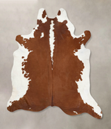 Hereford XX-Large Brazilian Cowhide Rug 8'9"H x 7'11"W #B13418 by Hudson Hides