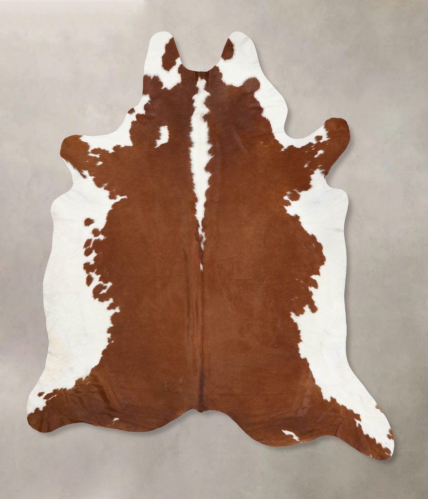 Hereford XX-Large Brazilian Cowhide Rug 8'9"H x 7'11"W #B13418 by Hudson Hides