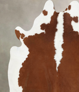 Hereford XX-Large Brazilian Cowhide Rug 7'11"H x 6'9"W #B13419 by Hudson Hides