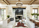 Hereford XX-Large Brazilian Cowhide Rug 7'11"H x 6'9"W #B13419 by Hudson Hides