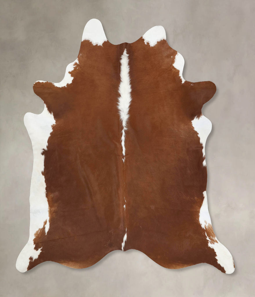 Hereford XX-Large Brazilian Cowhide Rug 7'10"H x 7'2"W #B13421 by Hudson Hides