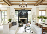 Salt and Pepper Black X-Large Brazilian Cowhide Rug 7'0"H x 6'2"W #B13422 by Hudson Hides