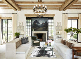 Salt and Pepper Black Large Brazilian Cowhide Rug 7'0"H x 5'0"W #B13431 by Hudson Hides