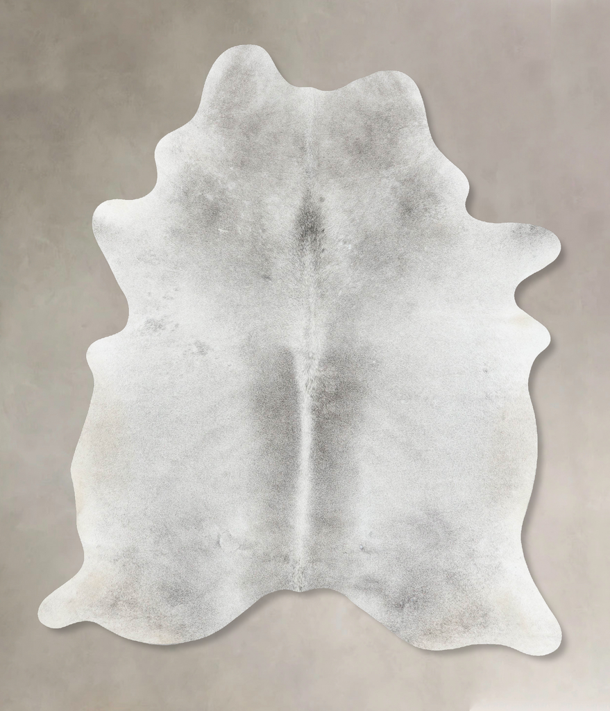 Medium Grey X-Large Brazilian Cowhide Rug 7'7"H x 5'7"W #B13447 by Hudson Hides