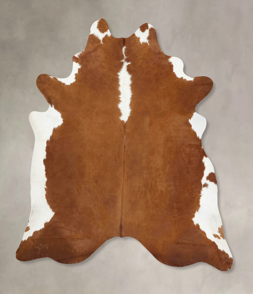 Hereford XX-Large Brazilian Cowhide Rug 8'5"H x 7'2"W #B13453 by Hudson Hides