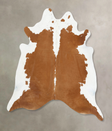 Hereford XX-Large Brazilian Cowhide Rug 8'2"H x 7'4"W #B13457 by Hudson Hides