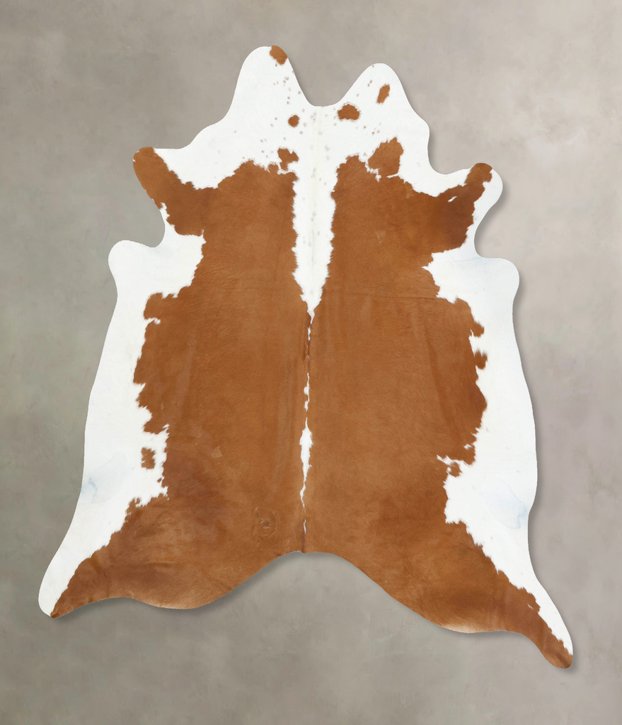 Hereford XX-Large Brazilian Cowhide Rug 8'2"H x 7'4"W #B13457 by Hudson Hides