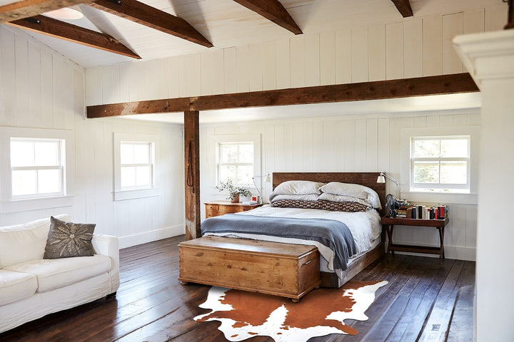 Hereford XX-Large Brazilian Cowhide Rug 8'2"H x 7'4"W #B13457 by Hudson Hides