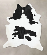 Black and White XX-Large Brazilian Cowhide Rug 8'9"H x 6'8"W #B13459 by Hudson Hides