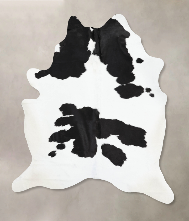Black and White XX-Large Brazilian Cowhide Rug 8'9"H x 6'8"W #B13459 by Hudson Hides