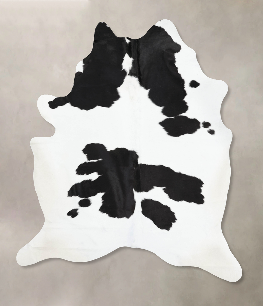 Black and White XX-Large Brazilian Cowhide Rug 8'9"H x 6'8"W #B13459 by Hudson Hides