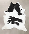 Black and White XX-Large Brazilian Cowhide Rug 8'9