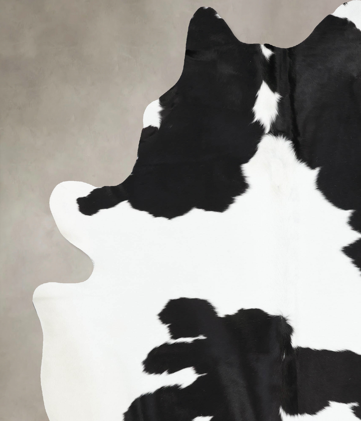 Black and White XX-Large Brazilian Cowhide Rug 8'9"H x 6'8"W #B13459 by Hudson Hides