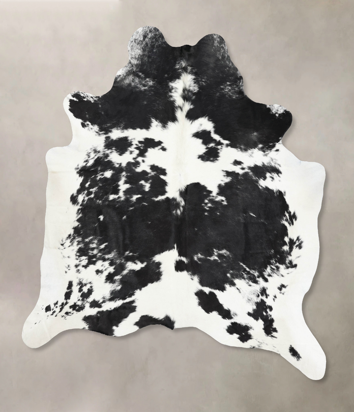 Black and White XX-Large Brazilian Cowhide Rug 8'4"H x 6'11"W #B13460 by Hudson Hides