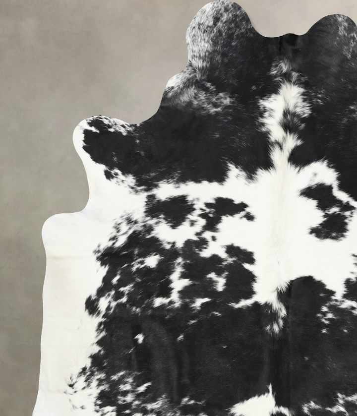 Black and White XX-Large Brazilian Cowhide Rug 8'4"H x 6'11"W #B13460 by Hudson Hides