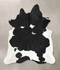 Black and White XX-Large Brazilian Cowhide Rug 7'11