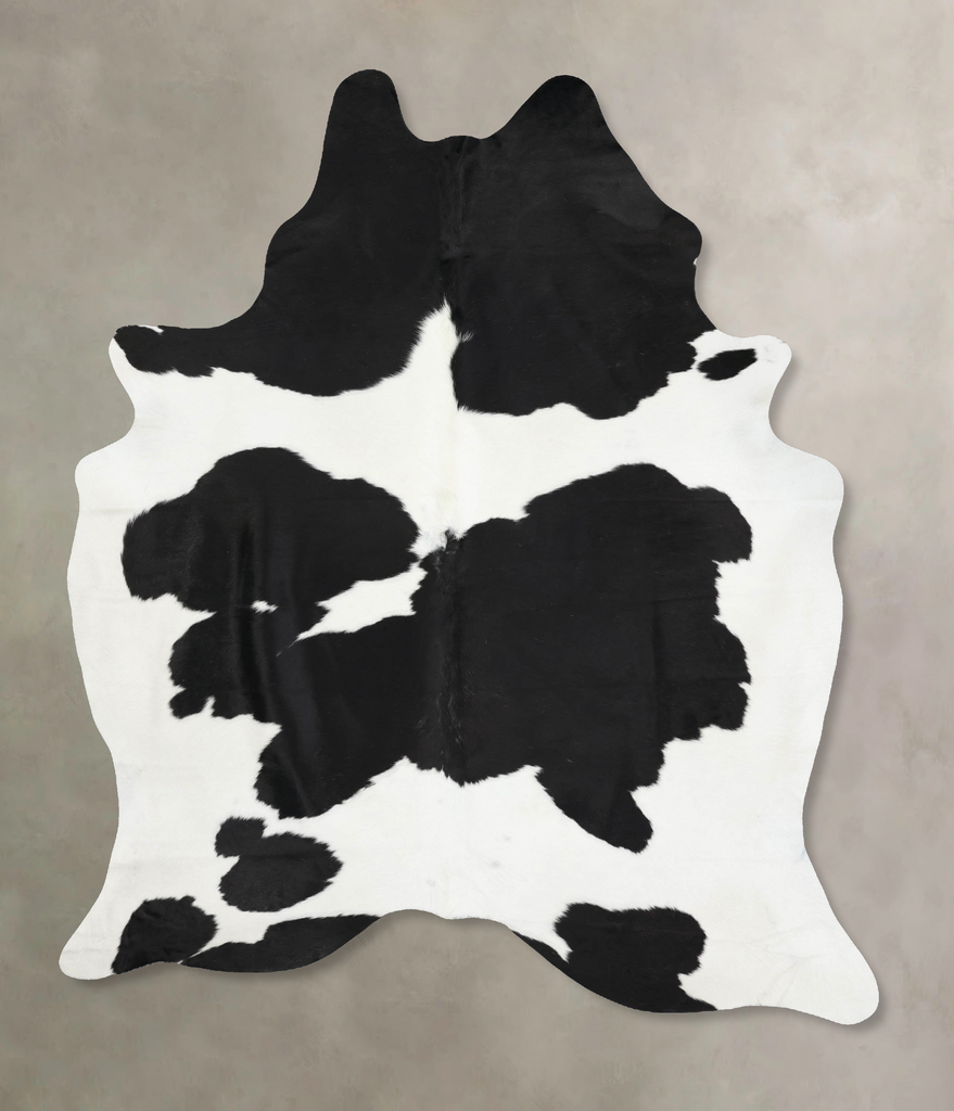 Black and White XX-Large Brazilian Cowhide Rug 8'10"H x 6'6"W #B13462 by Hudson Hides