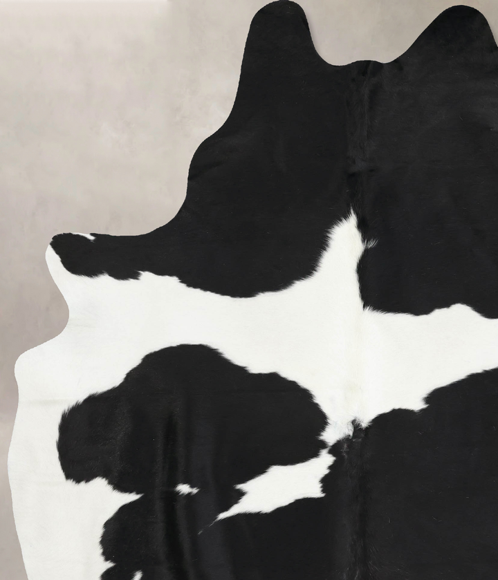 Black and White XX-Large Brazilian Cowhide Rug 8'10"H x 6'6"W #B13462 by Hudson Hides