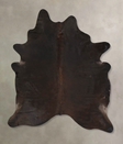 Chocolate X-Large Brazilian Cowhide Rug 7'6"H x 6'0"W #B13464 by Hudson Hides