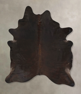 Chocolate X-Large Brazilian Cowhide Rug 7'6"H x 6'0"W #B13464 by Hudson Hides