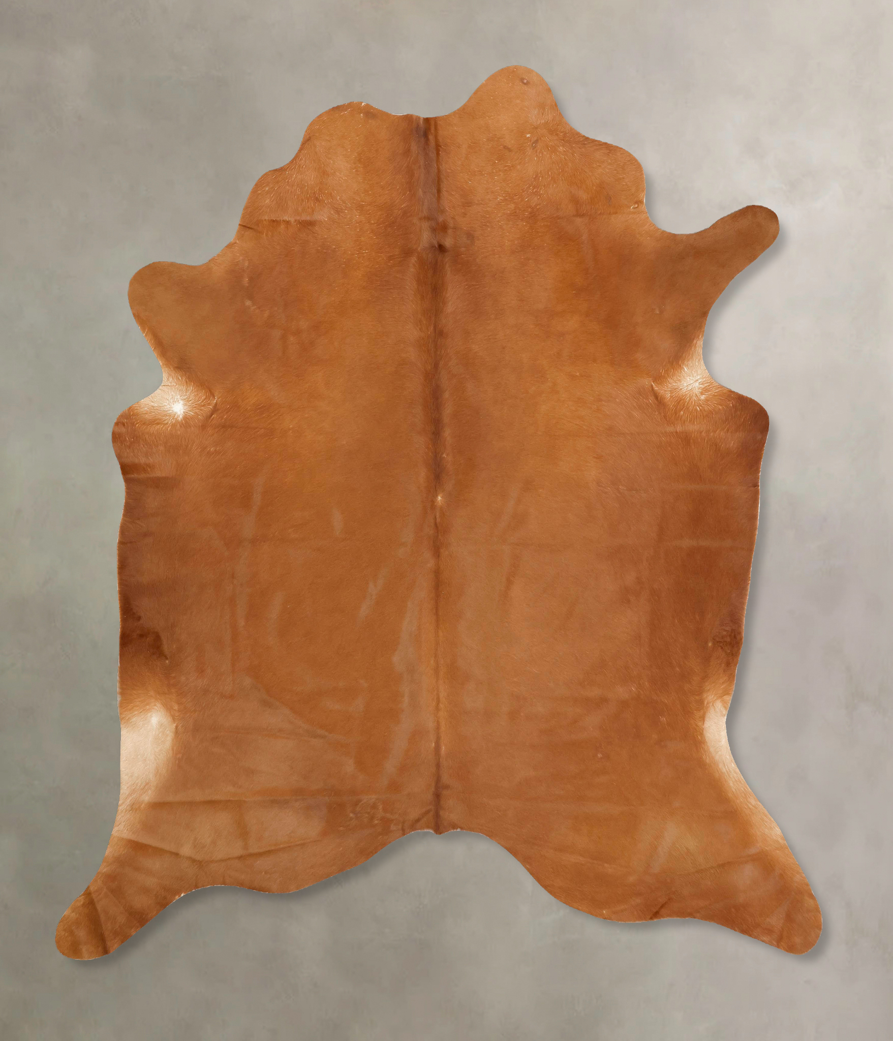 Solid Brown Cowhide Rug #B13475