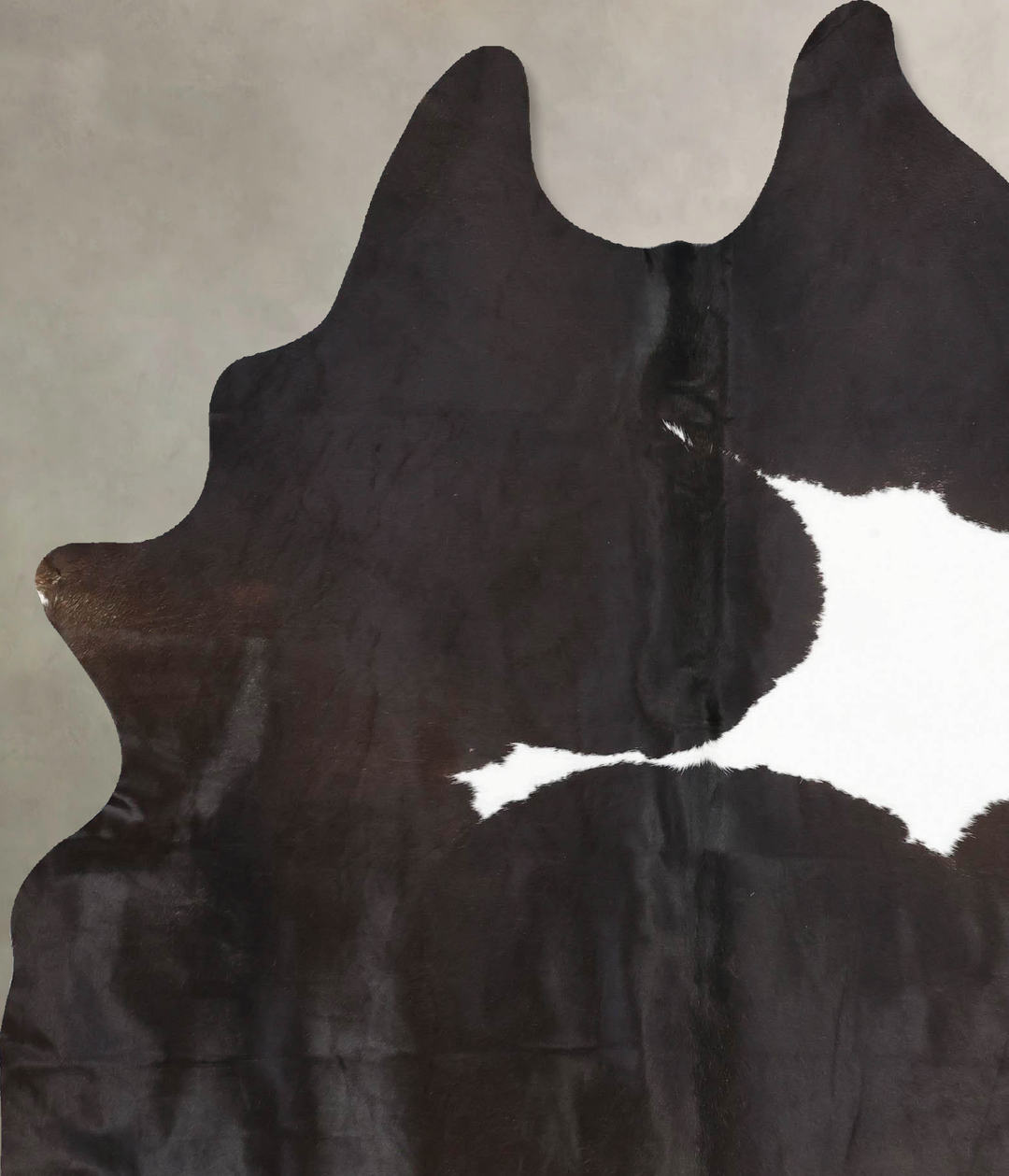 Black and White X-Large Brazilian Cowhide Rug 7'9"H x 6'2"W #B13476 by