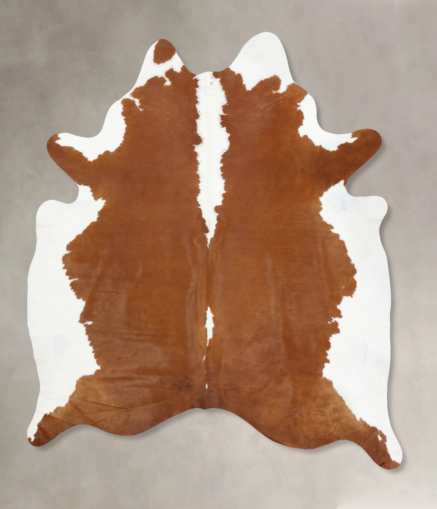 Hereford XX-Large Brazilian Cowhide Rug 8'7"H x 6'11"W #B13494 by Hudson Hides