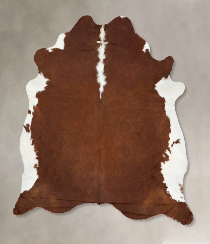 Hereford XX-Large Brazilian Cowhide Rug 7'8"H x 7'0"W #B13495 by Hudson Hides
