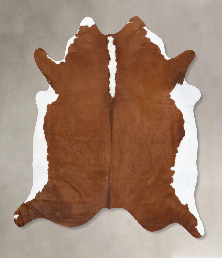Hereford XX-Large Brazilian Cowhide Rug 7'5"H x 6'11"W #B13497 by Hudson Hides