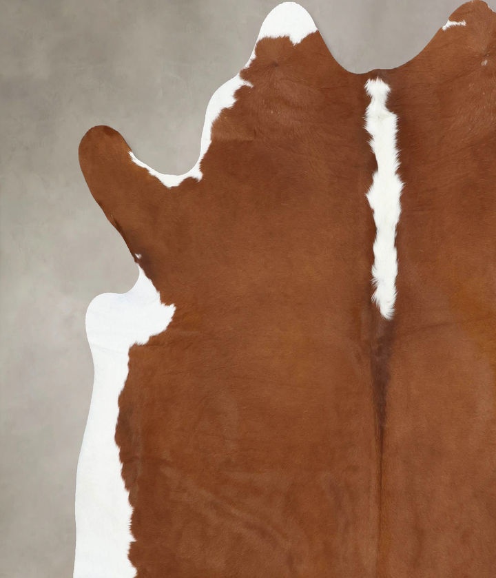 Hereford XX-Large Brazilian Cowhide Rug 7'5"H x 6'11"W #B13497 by Hudson Hides