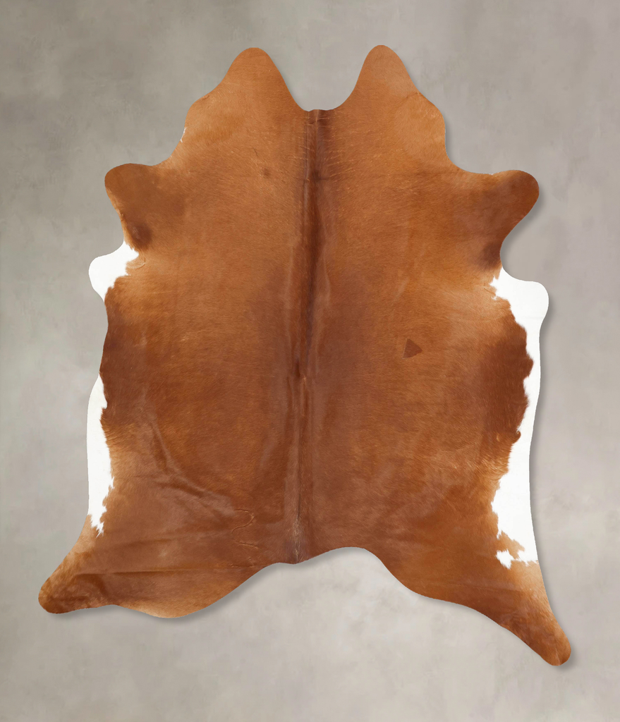 Solid Brown XX-Large Brazilian Cowhide Rug 7'9"H x 6'9"W #B13505 by Hudson Hides