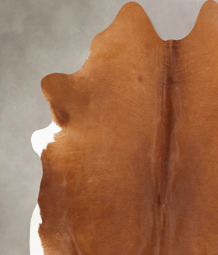 Solid Brown XX-Large Brazilian Cowhide Rug 7'9"H x 6'9"W #B13505 by Hudson Hides