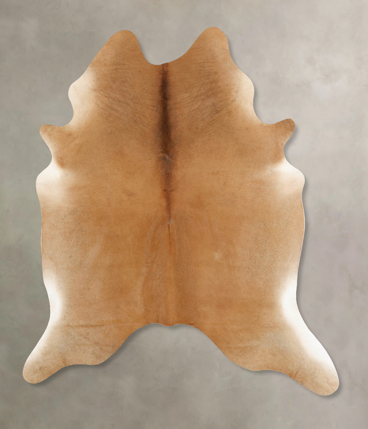 Solid Brown XX-Large Brazilian Cowhide Rug 8'0"H x 6'5"W #B13506 by Hudson Hides